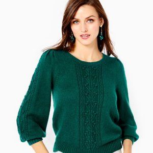 Lilly Pulitzer Clemmie Sweater XS Green NWT